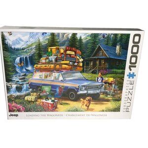 1000 Piece Puzzle American Classics Eurographics Loading The Wagoneer Jeep NEW